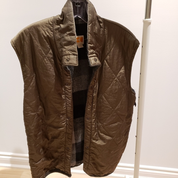 Men's Hugo Boss Brown Coat with Removable Inner Vest - Size 38R - Picture 9 of 10